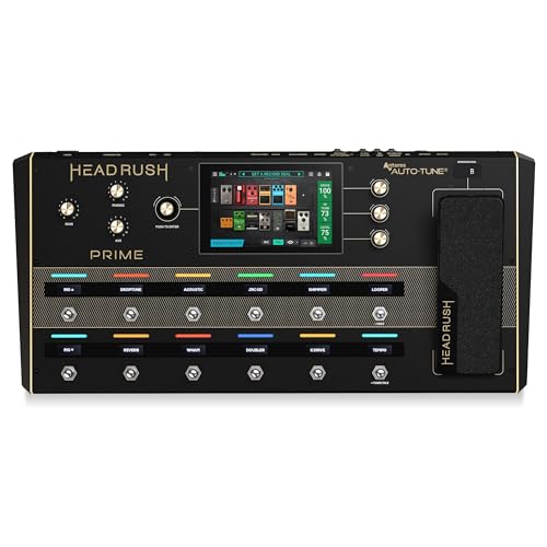 HeadRush Prime - Pedal Multiefectos Guitarra y Voz, Procesador de Modelado con Amp Cloner, Antares Auto-Tune, WiFi, Pantalla Táctil, Looper y Bluetooth