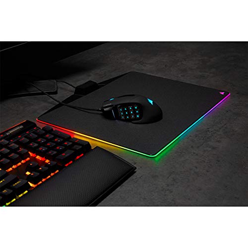 Corsair SCIMITAR RGB ELITE Ratón con Cable para Juegos MOBA/MMO - 18.000 PPP - 17 Botones Programables - Compatible con iCUE - PC, Mac, PS5, PS4, Xbox - Negro