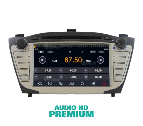 Radio de Coche para Hyundai IX35 con GPS, cámara, Amplificador y pequeña Pantalla LCD de Serie Android GPS Bluetooth WiFi USB Dab+ Touchscreen 7" 8core Carplay AndroidAuto