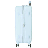 Disney Mickey Happiness Maleta Mediana Azul 48x70x28 cms Rígida ABS Cierre TSA Integrado 79L 4,32 kgs 4 Ruedas Dobles