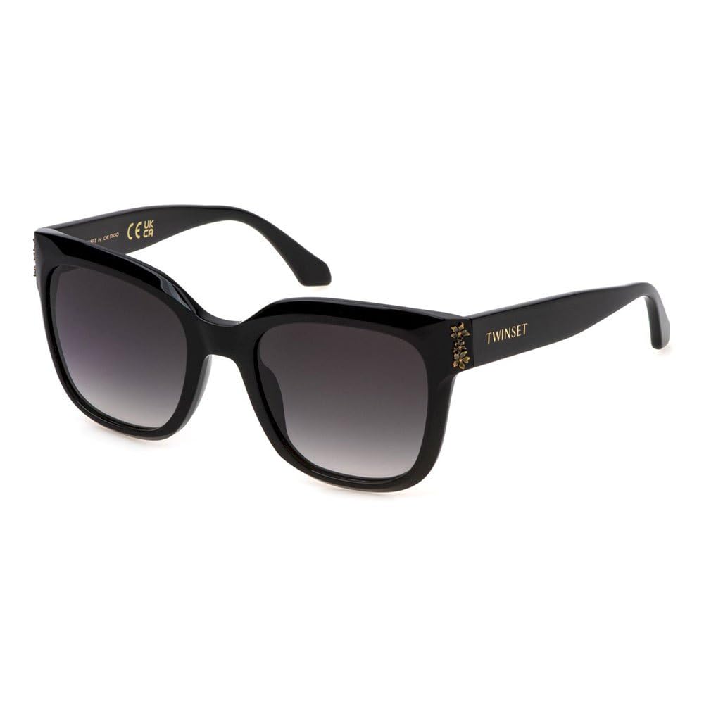 TWINSET, GAFAS DE SOL STW056W, SHINY BLACK, 140/21/54, MUJER