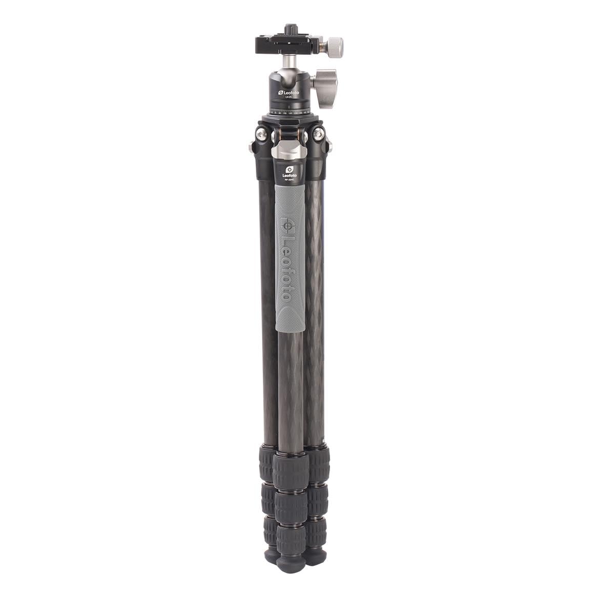 Leofoto - Ranger - Trípode de Carbono para cámaras - Incluye Cabezal esférico - Capacidad de Carga de 6 kg - Pies Extensibles - Altura mínima de 5,7 cm a una Altura máxima de 109 cm - RF-224C+