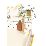Janod - Gran Cocina Infantil de Madera - Equipada con 2 Hornos, Fregadero y 16 Accesorios Incluidos - Botones Sonoros Giratorios - Juguete de Imitación y Aprendizaje Temprano - A Partir de 2 años