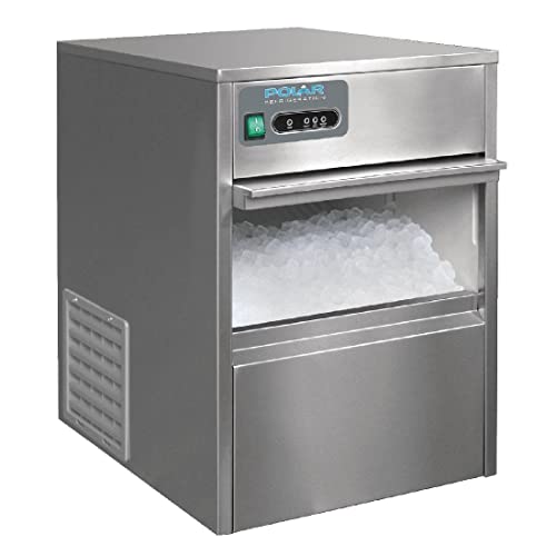 Polar, Máquina De Hielo Debajo De Encimera 20Kg Polar. Conexión A La Distribución De Agua. Producción de cubitos de hielo 20 kg/24 h