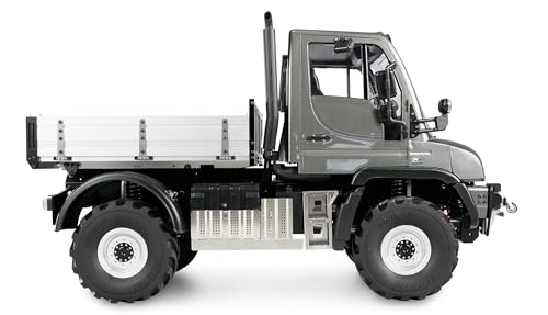 Amewi Mercedes-Benz Unimog - Soporte para Dispositivos 4WD 1:10 ARTR Antracita RC teledirigido Licencia vehículo