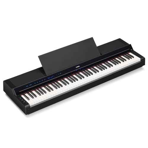 Yamaha P-S500 - Piano Digital Smart con 88 Teclas, Teclado GHS Ponderado, Luces LED, Bluetooth, VRM, 660 Voces, Grabación de Audio/MIDI - Negro