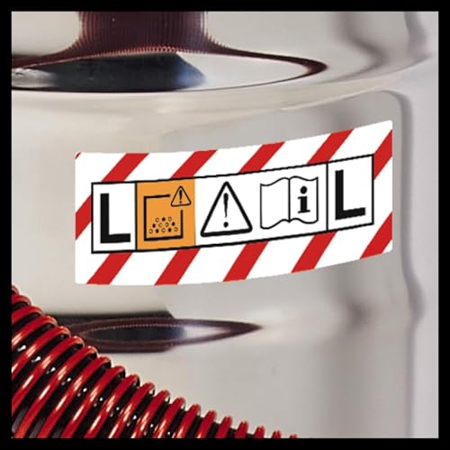 Einhell Aspirador en seco y húmedo TE-VC 2025 SACL (1200 W, clase de polvo L, para polvos con valores MAK >1 mg/m³, 25 L, limpieza de filtros, enchufe de aparatos, incl. varias boquillas y filtros)