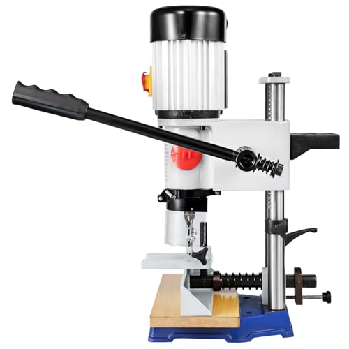 VEVOR Máquina de Mortaja Cincel Hueco Mortaja con Broca de Cincel para El Cincel de Madera Máquina Mortiser para Trabajar La Madera, para Procesar Productos de Madera y Materiales Metálicos