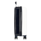 Pepe Jeans Digital Maleta de cabina Blanco 40x55x20 cms Rígida ABS Cierre TSA integrado 38,4 2 kgs 4 Ruedas dobles Equipaje de Mano