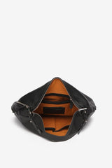 Abbacino Bolso de hombro de piel en negro