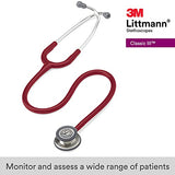Littmann Classic III - Fonendoscopio, de acero inoxidable, 69 cm, color granate