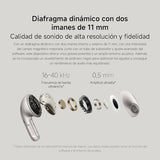 XIAOMI Buds 5 – Auriculares inalámbricos, cancelación Activa de Ruido, Harman Audio EFX, Hi-Res, diseño ergonómico, hasta 30 Horas de batería, Gris (Versión ES)
