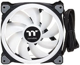 Thermaltake Riing Trio 14 LED RGB TT - Pack de 3 Ventiladores para PC, Color Negro