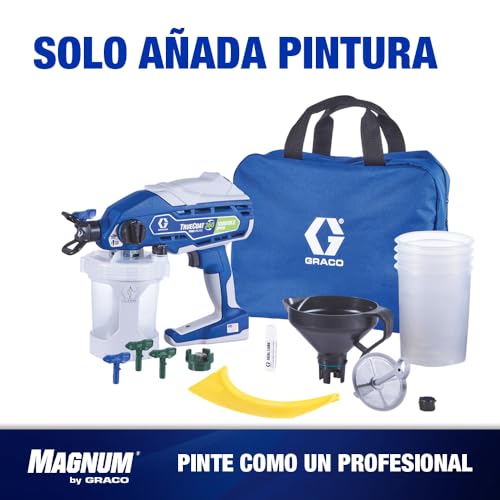 Magnum de Graco 26D527 TrueCoat 360 Variable Speed, pulverizador de Pintura airless con Cable portátil, Modelo UE, Uso doméstico, pequeños proyectos Decorativos (presión máxima 138 Bar)