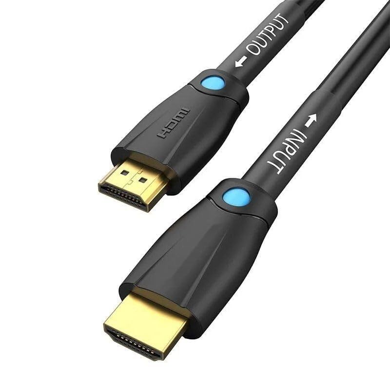 Watio Wave Cable hdmi - cable unidireccional v2.0, 4k, 35 m, color negro, ideal para transmisión de video y audio de alta definición. *