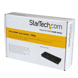 StarTech.com Switch HDMI de 2 Puertos con Conmutado Automático y Prioritario - Selector 1080p de 2 Entradas y 1 Salida con IR EDID
