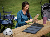 RYOBI 18V One+ Kit Solar de Viaje – Panel Solar Plegable con Power Bank y Cargador – Energía Portátil Ideal para Camping