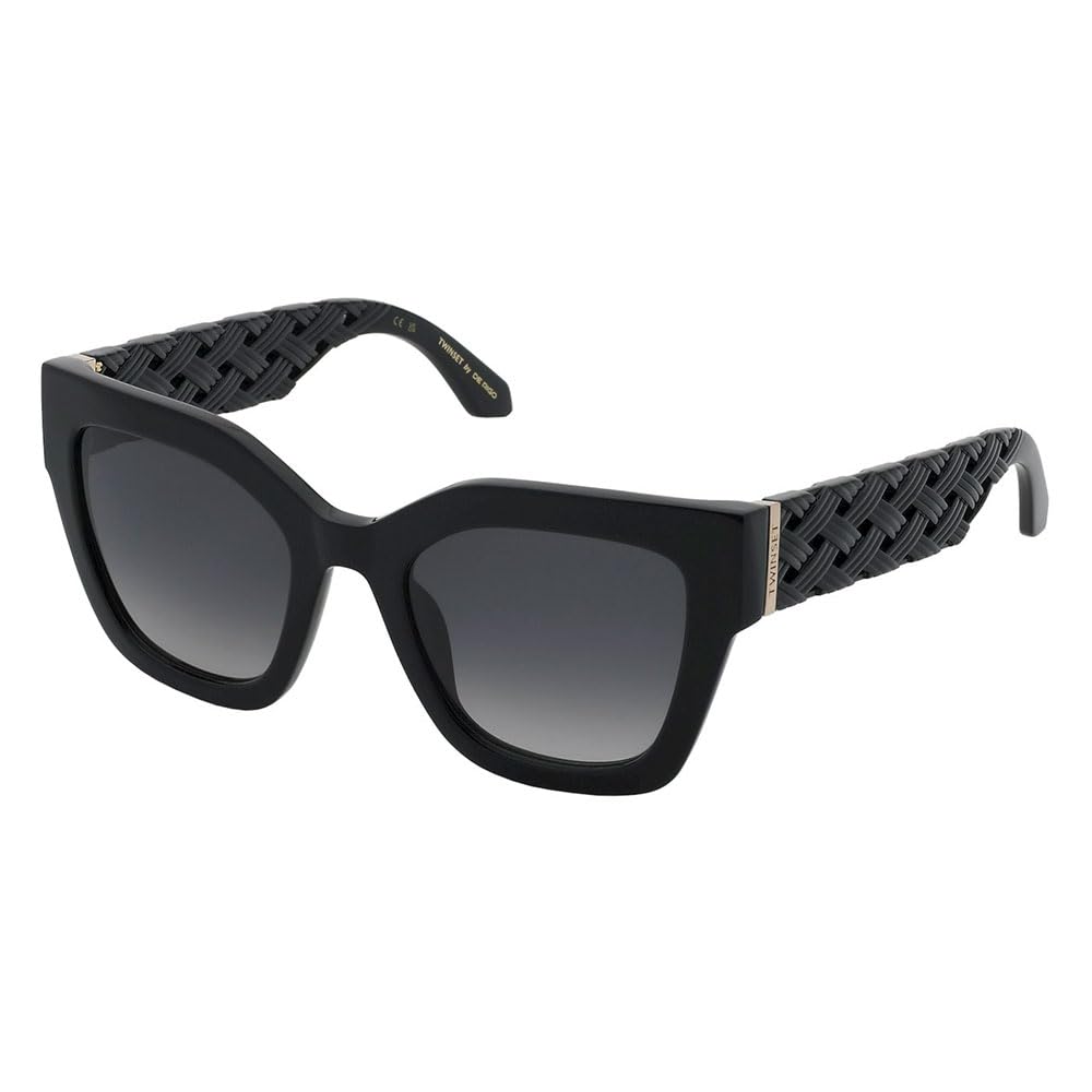 Twinset, SUNGLASSES, STW104-52-0700, SHINY BLACK, Female