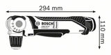 Bosch Professional GWB 12V-10 - Taladro angular a batería (2 baterías x 2.0 Ah, 12V, en L-BOXX)