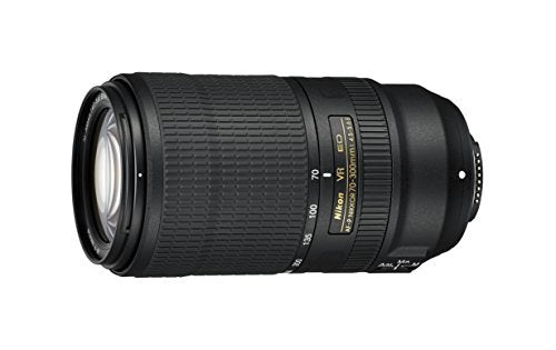 Nikon JAA833DAF - Objetivo para cámara Reflex con Montura F (Distancia Focal de 70-300 mm, Apertura f/4.5-5.6, 0.25 aumentos, estabilizador de Imagen) Negro