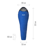MILLET Active 600 Saco de Dormir, Azur Blue, Ouverture Droite