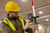 Stanley FatMax - Receptor láser rotativo (para láser rojo, gran área de trabajo: Ø 600 m, radio 300 m, 2 niveles de precisión, ventana de receptor extragrande), color negro y amarillo