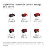 Einhell Cortacésped GE-CM 43 Li M Kit Power X-Change (36V, 43 cm ancho de corte, hasta 600 m², Brushless, función de mulching, 63L bolsa recolectora, con 2x 4,0 Ah baterías y 2x cargadores)