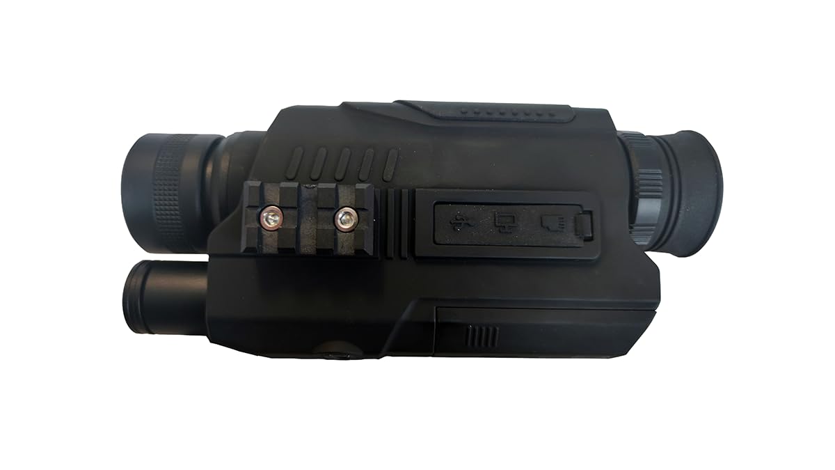 KONUS KONUSPY-18 - Monocular Nocturno Digital con Zoom Potente 6-36x, iluminador láser para visión en la Oscuridad, imágenes nítidas 640 x 480, Ideal para Caza y observaciones nocturnas