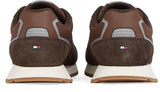 Tommy Hilfiger Runner Sneaker Hombre New Eva Mix Flag Calzado, Marrón (Ebony Brown), 43