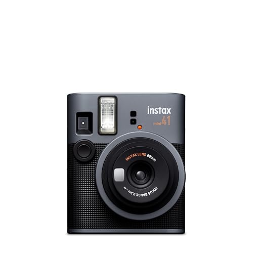 Cámara instantánea INSTAX Mini 41 con autoexposición, Flash Incorporado, Modo Selfie y Primeros Planos. Cámara Moderna con diseño clásico Que Utiliza película instax Mini vendida por Separado