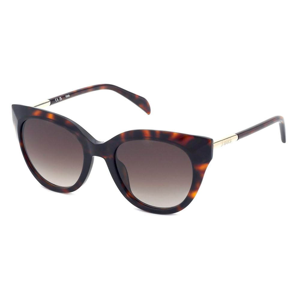 Tous STOC76 Sunglasses, Shiny Dark Havana, 51 Unisex Adulto