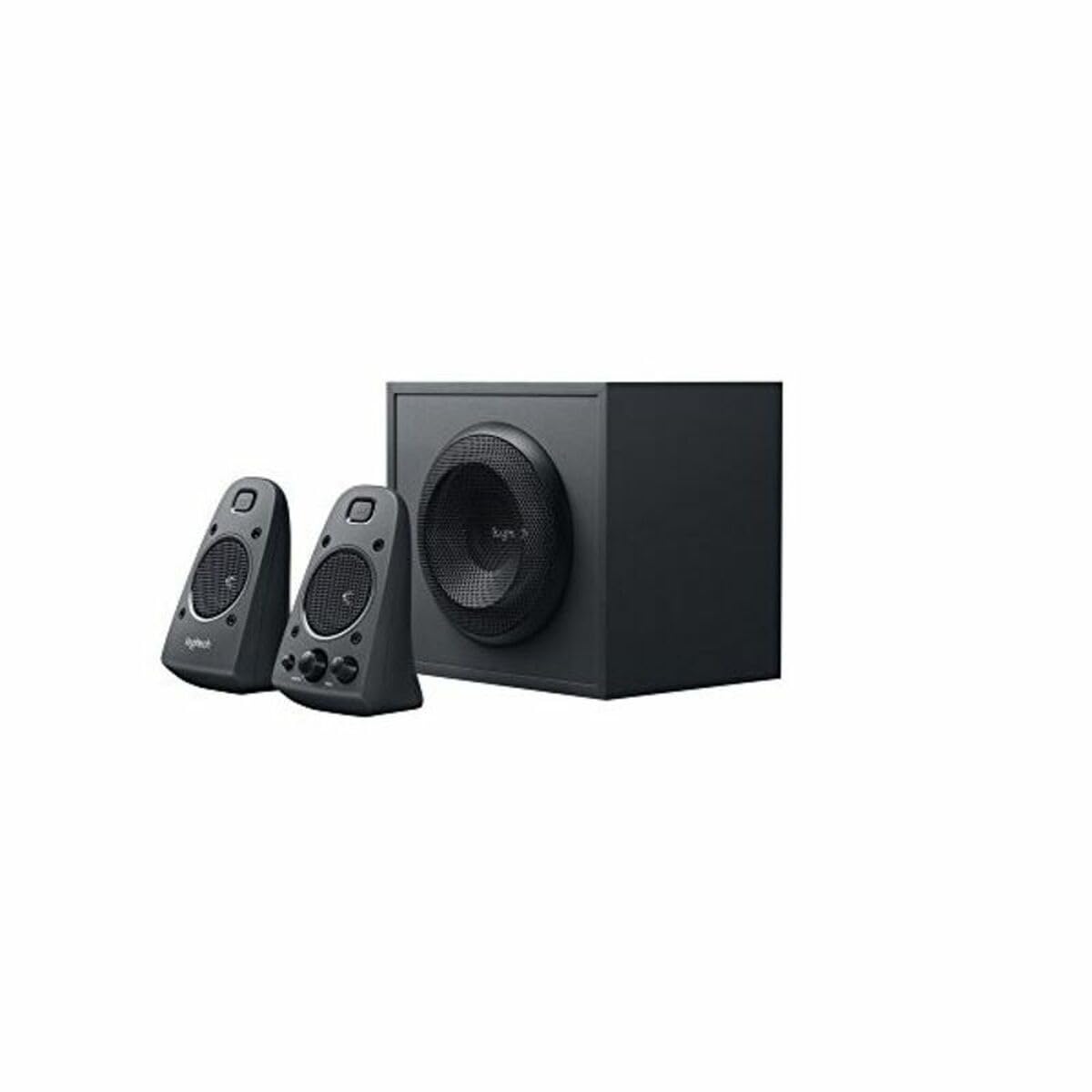 Logitech Z625 Sistema de Altavoces 2.1 Subwoofer, THX, 400W de Pico, Graves Profundos, Entrada Óptica 3.5 mm/RCA, Enchufe EU, PC/PS4/Xbox/Reproductor/DVD Player/TV/Smartphone/Tablet, Negro