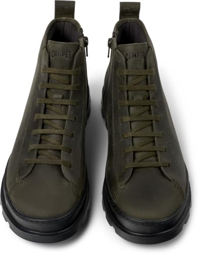 Camper Brutus K300444, Botines de Cesta Hombre, Verde Oscuro 008, 40 EU
