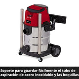 Einhell Aspirador en seco y húmedo con batería TE-VC 36/25 Li S-Solo Power X-Change (iones de litio, 2x 18V, modo ECO/BOOST, potencia de aspiración 150 mbar, 25 L, sin batería ni cargador)