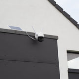 2x Cámara rotativa WiFi inalámbrica domo para exteriores con panel solar
