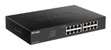 D-Link DGS-1100-16V2/E, Switch Smart 16 Puertos Gigabit, RJ-45, Gestión Web, Layer 2, VLAN, sobremesa, IGMP Snooping, VoIP VLAN, QoS, Seguridad Red - Cable de alimentación de la UE