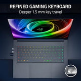 Razer Blade 16-16 Pulgada Portátil Gaming - NVIDIA RTX 5070 - AMD Ryzen AI 9 365-16" OLED Pantalla QHD+ 240Hz - 8000 MHz LPDDR5X 32GB Ram - SSD 1TB - Teclado US | Negro