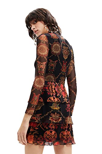 Desigual TS_Daphne, 2000 Black Vestido Informal, Negro, M Mujeres