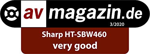 Sharp HT-SBW460, 3.1 Dolby Atmos, Barra de Sonido Envolvente Virtual 3D y subwoofer inalámbrico, Bluetooth, Experiencia 4K, HDMI ARC/CEC, Potencia máxima Total de Salida: 440w, Color Negro