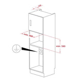 TEKA Microondas Integrable con Base Cerámica, Capacidad 22 L, Apertura Derecha, Modelo NEO MS 6220 BIS R SS