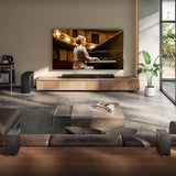 Hisense AX5140Q - Barra de Sonido 5.1.4, 600W, 13 Altavoces, Subwoofer y Altavoces Traseros Inalámbricos, Dolby Atmos, DTS:X, Ecualizador IA, Calibración Automática, Hi-Concerto, EzPlay 3.0