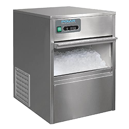 Polar, Máquina De Hielo Debajo De Encimera 20Kg Polar. Conexión A La Distribución De Agua. Producción de cubitos de hielo 20 kg/24 h
