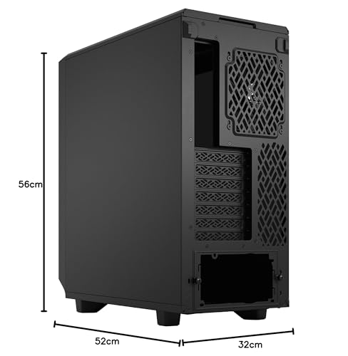 Fractal Caja Design MESHIFY 2 Compact Cristal Templado Negro Dark Tint (FD-C-MES2C-02)