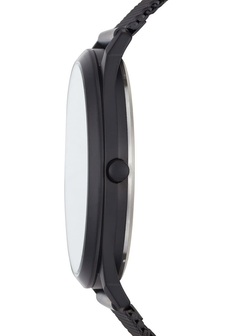 Skagen Jorn reloj para hombre, movimiento de cuarzo con correa de acero o piel, Negro y grafito, 41MM