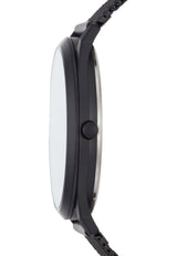 Skagen Jorn reloj para hombre, movimiento de cuarzo con correa de acero o piel, Negro y grafito, 41MM