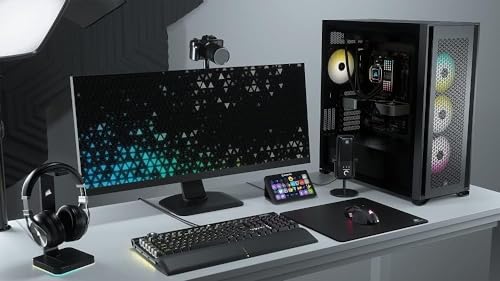 Corsair 7000D AIRFLOW Chasis para PC ATX Full-Tower, Panel Frontal con Un Caudal de Aire Elevado, Tres Ventiladores de 140 mm Incluidos con Repetidor PWM, Espacioso Interior, Negro