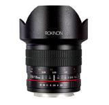 Rokinon Lente Ultra Gran Angular F2.8 ED AS NCS CS de 10 mm para cámaras Digitales Fuji X Mount (10M-FX), Color Negro