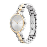 Calvin Klein Reloj Analógico de Cuarzo para Mujer Colección Linked Bracelet 32MM con Correa de Acero Inoxidable Bicolor - 25200132