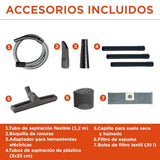 Black+Decker Aspirador Multiuso BXVC20XTE de sólidos y líquidos con Toma para Herramientas eléctricas integrada (1400 W, 20 l)