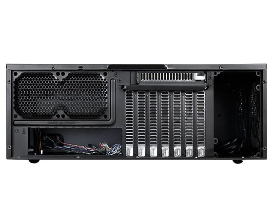 SilverStone SST-GD09B - Grandia HTPC ATX Carcasa de ordenador, Rendimiento silencioso con alto flujo de aire, negro